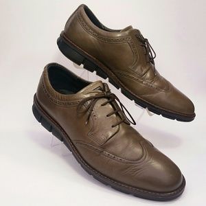 ECCO Danish Design Olive Wingtip Brogue Oxford